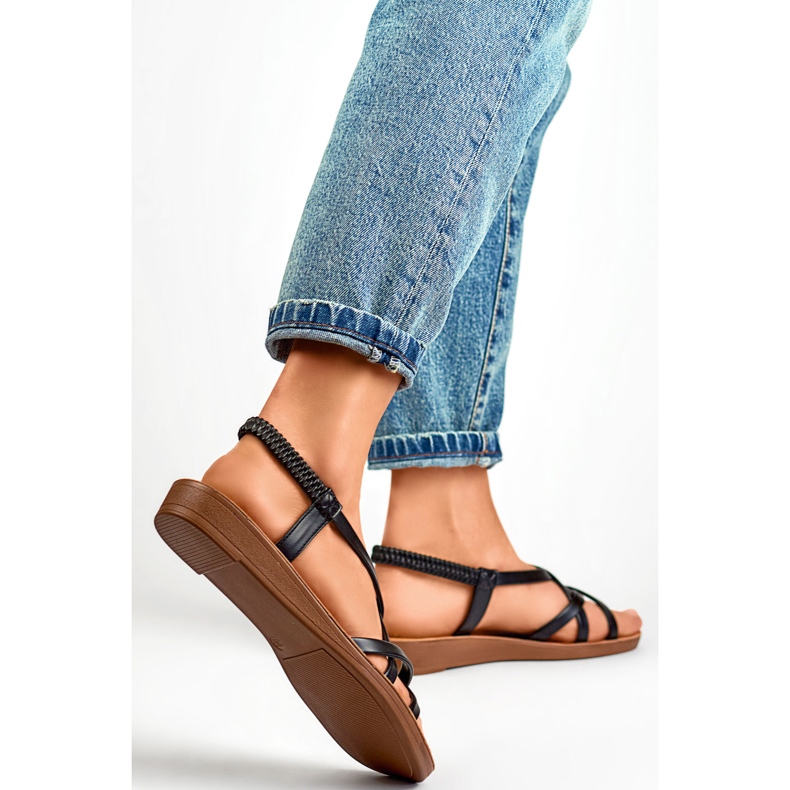 Ženske sandale PS07B crne crna 1