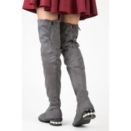 Fashion Sivi mušketiri s biserima siva 2