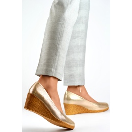 Ženske cipele na klin GD-651A-L.GO zlatni 1