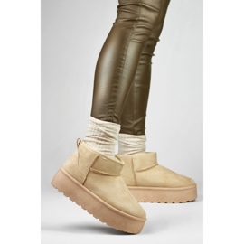 Ženske izolirane čizme za snijeg TL242-BE bež 1