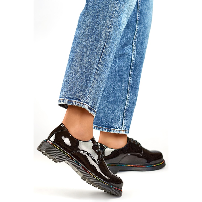 Ženske lakirane cipele GD-XF154B crno 1