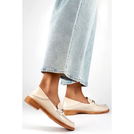 Ženske cipele s ukrasom 24-58233BE bež 1