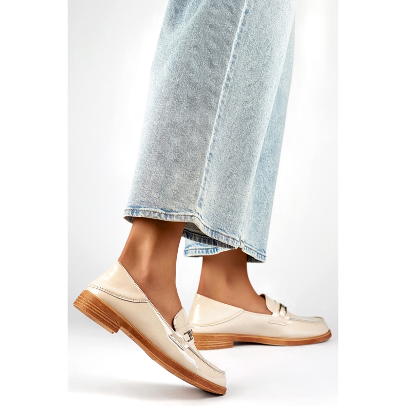 Ženske cipele s ukrasom 24-58233BE bež 1