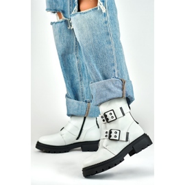 Radničke čizme Model Axelle 250007W-PU bijeli lak - PRIMO bijela 1