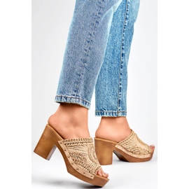 Ženske japanke C388BE, bež 1