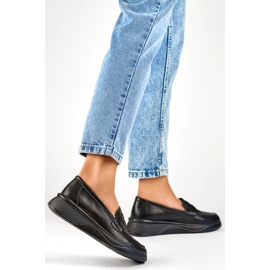 Crne ženske mokasine 25-7937B crna 1