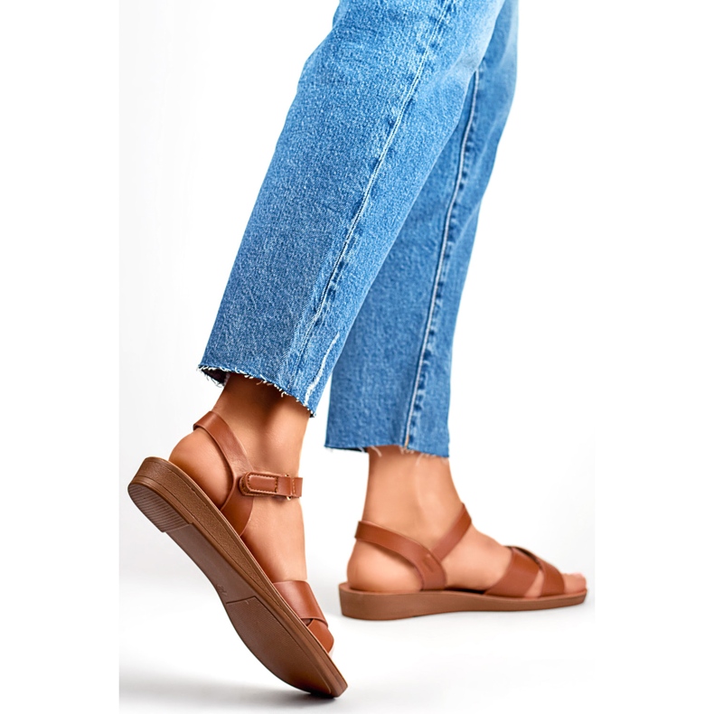 Ženske sandale PS10TA smeđe smeđa 1