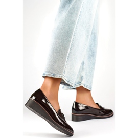 Ženske lakirane salonke 24-58266B crna 1