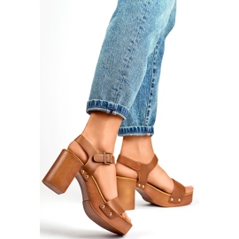 Ženske sandale 3993CA smeđa 1