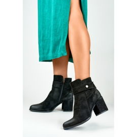 Čizme Model 260041B-SU Black Suede crno 2