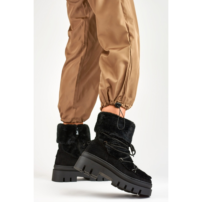 Čizme za snijeg Model XH9370-1-B crne - PRIMO crna 2