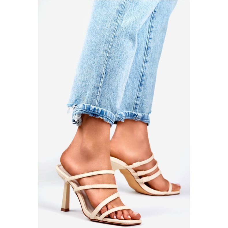 Elegantne ženske japanke 4772BE bež 1