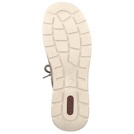 Bež kožne vodootporne ženske gležnjače Rieker L7701-24 2