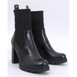 Gležnjače Fairsy Black na visoku petu crna 1