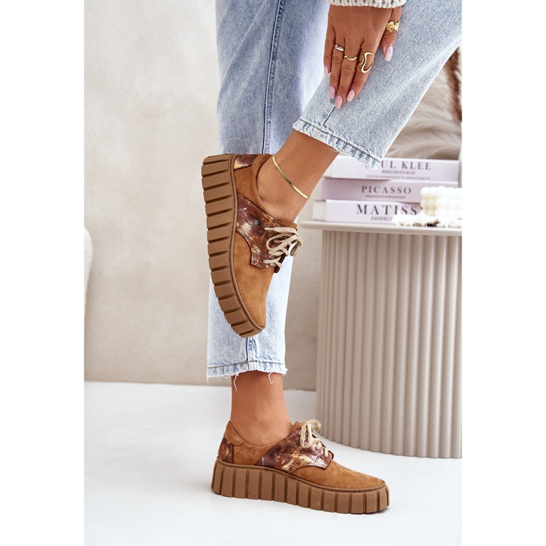 Antilop cipele na smeđoj platformi za hipnozu smeđa 2