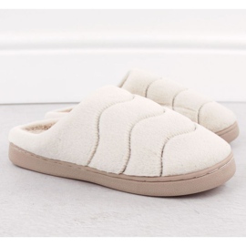 Domaće krznene papuče Unisoft W 6622 EVE466B bež 2