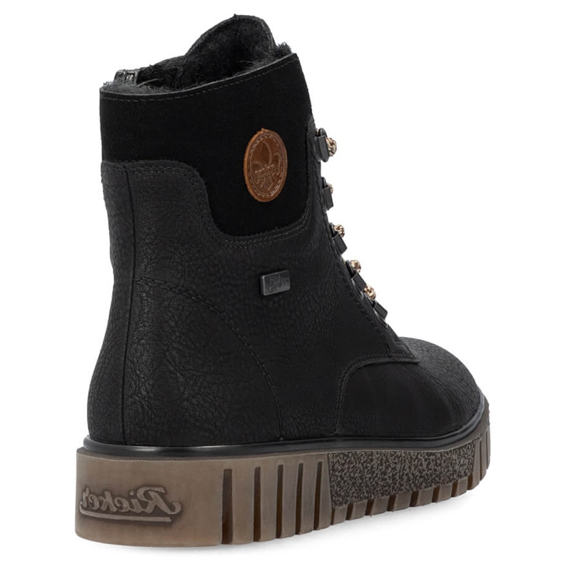 Vodootporne ženske crne čizme Rieker Y3433-00 crno 1