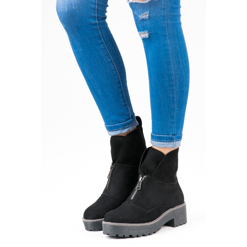 Vices Čizme se kopčaju patentnim zatvaračem crno 1