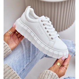 Big Star ženske izolirane tenisice MM274616 Bijele bijela 2