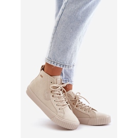 Ženske izolirane samtaste tenisice Big Star OO274771 Hi-Poly System Bež 1