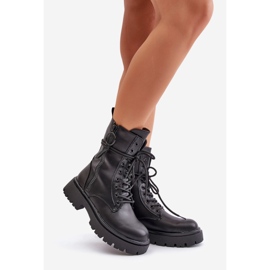 Ženske izolirane radničke čizme od eko kože, nealandra crne boje crna 1