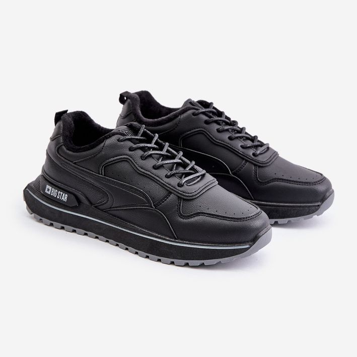 Muške izolirane tenisice Big Star OO174675 HI-POLY sustav crne crno 1