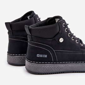 Big Star muške čizme na vezanje OO174559 Hi-Poly System crne crno 2