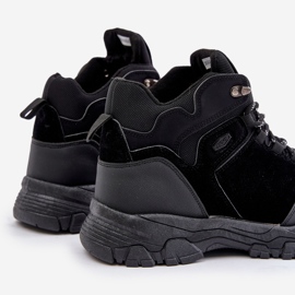 News Muške izolirane cipele za trekking na vezanje crne Zerista crno 2