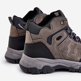 News Muške izolirane cipele za planinarenje na vezanje, sive Zerista siva 2