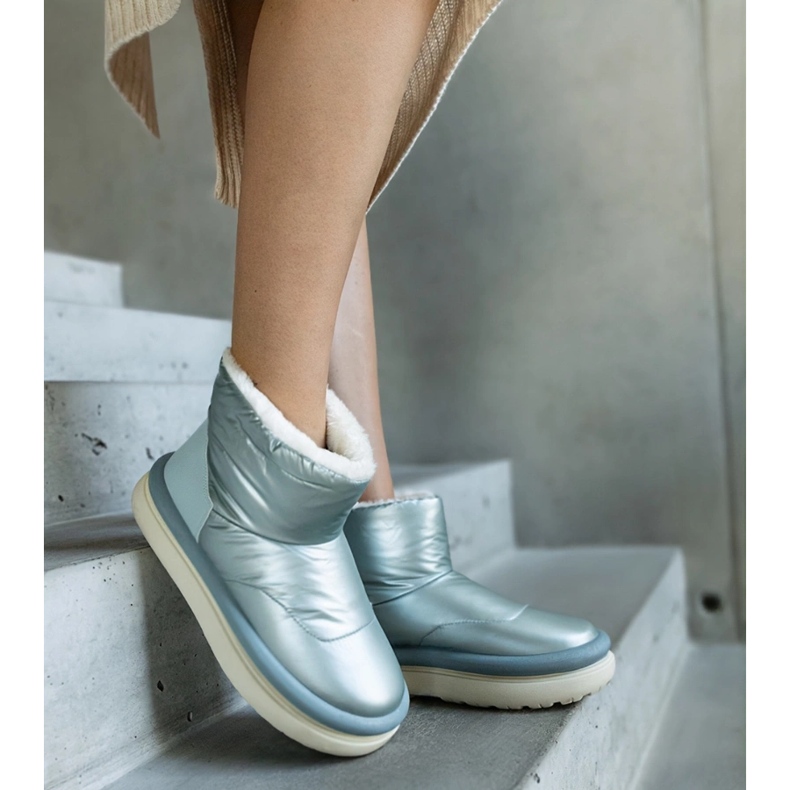 Svijetlo zelene tople čizme za snijeg na platformi Cores zelena 2