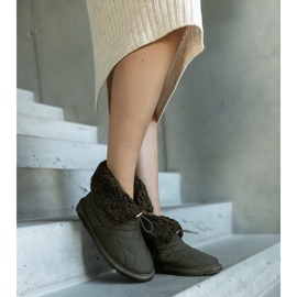 Zelene izolirane čizme za snijeg s Caellita manžetom crna 2