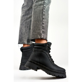 Ženske čizme, malo izolirane, crne 8538A-B crno 2