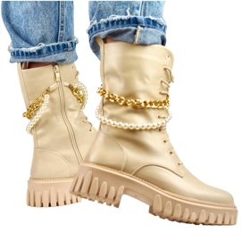 Ženske torbe s lancem koji se može odvojiti, bež DE1150BE 1