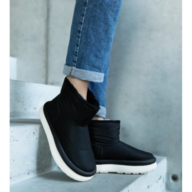 Crne tople čizme za snijeg na platformi Cores crna 2