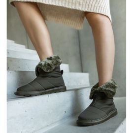 Zelene izolirane čizme za snijeg s ovratnikom iz Edidde zelena 1