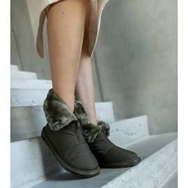 Zelene izolirane čizme za snijeg s ovratnikom iz Edidde zelena 2