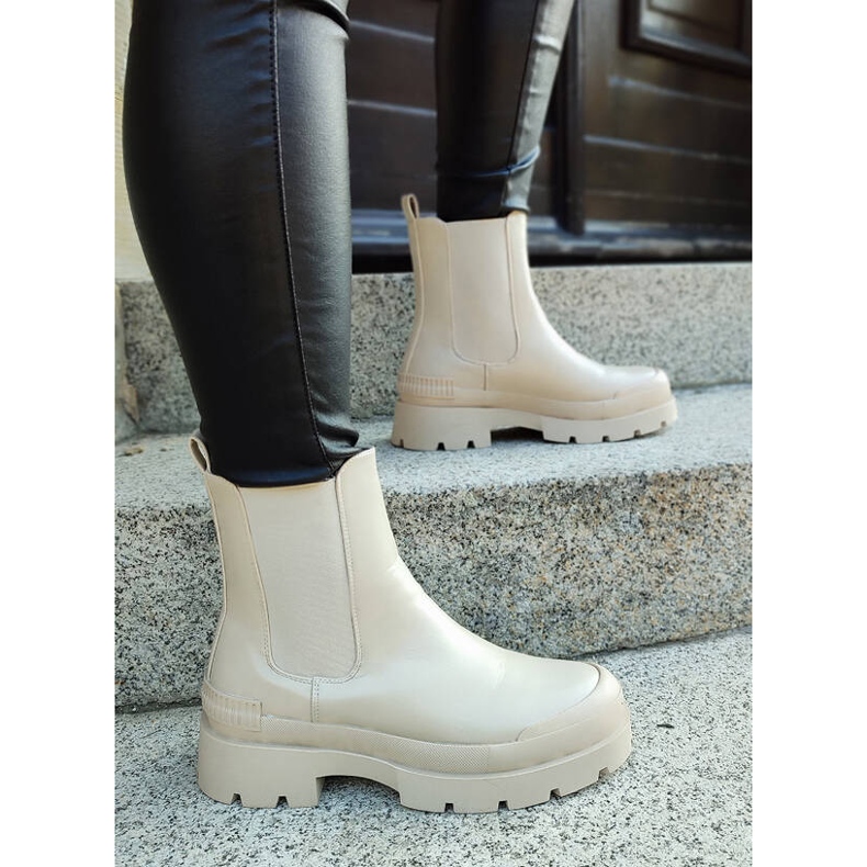 Ženske neizolirane gležnjače, bež DES909BE 2