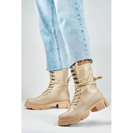 Ženske neizolirane gležnjače, bež JH21-31BE 1