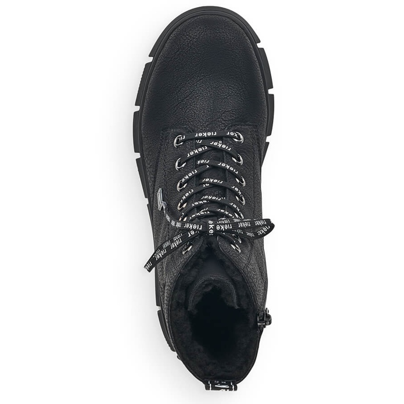 Vodootporne udobne ženske čizme crne Rieker X3410-00 crno 1