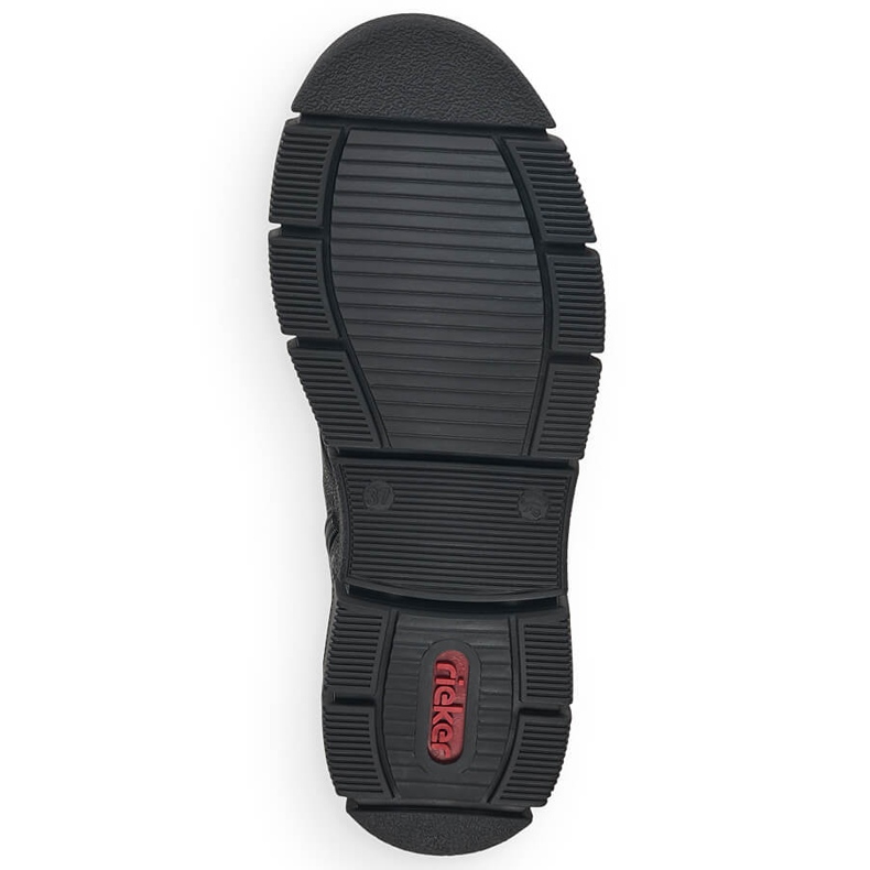 Vodootporne udobne ženske čizme crne Rieker X3410-00 crna 2