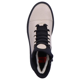 Vodootporne i udobne ženske izolacijske čizme bež boje Rieker Y3163-60 2