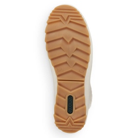 Kožne vodootporne ženske gležnjače izolirane vunom, bijele Remonte R8480-80 bijela 2