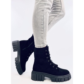 Kelis crne čizme na vezanje crna 2