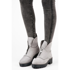 Vices Čizme se kopčaju patentnim zatvaračem siva 1