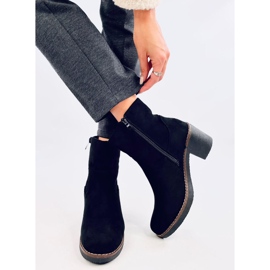 Linzi Crne gumene čizme na petu crna 1