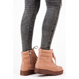 Vices Čizme na vezanje na platformi ružičasta 2