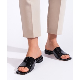 Goodin Ženske klasične crne mule na visoku petu crna 1