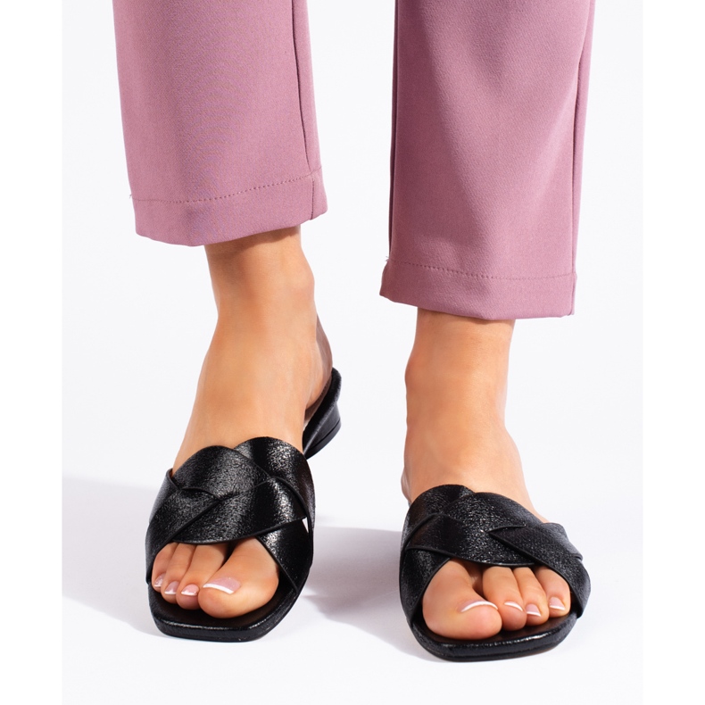 Ženske crne papuče crno 1