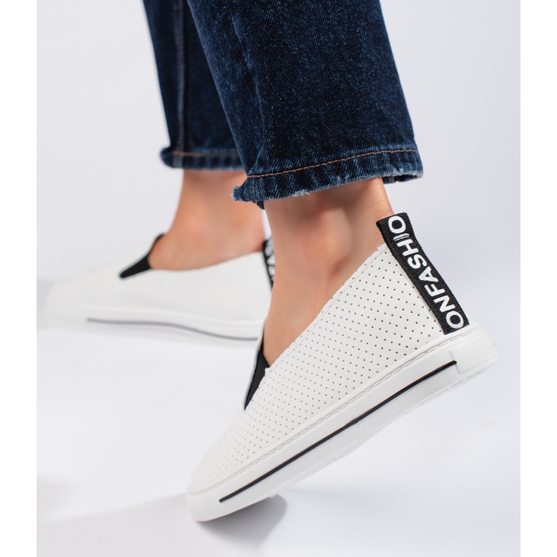 Ženske ažur bijele tenisice bijela 1