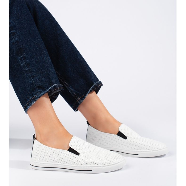 Ženske ažur bijele tenisice bijela 2